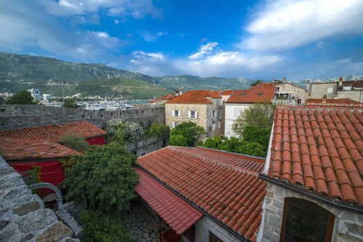 the old town in Budva, Montenegro in Europe