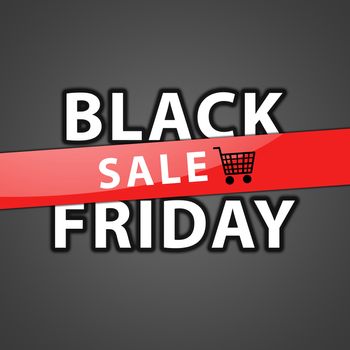 Black friday sale illustration