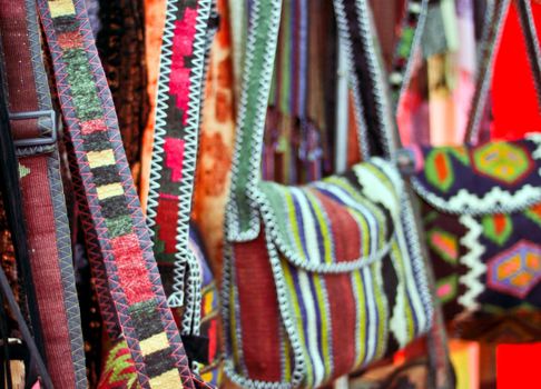 handmade genuine ethnic bags  made of cloth