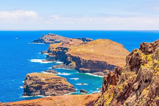 Island Ilheu da Cevada / do Farol - the most easterly point on Madeira - view from Ponta do Furado