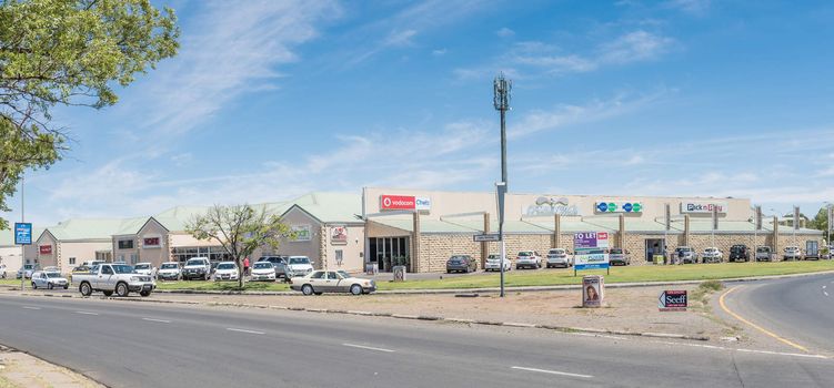 BLOEMFONTEIN, SOUTH AFRICA, NOVEMBER 27, 2015: The Preller Walk Shopping Center in Dan Pienaar in Bloemfontein, the capital city of the Free State Province