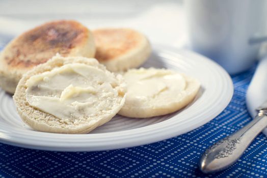 English muffins homemade bread savory