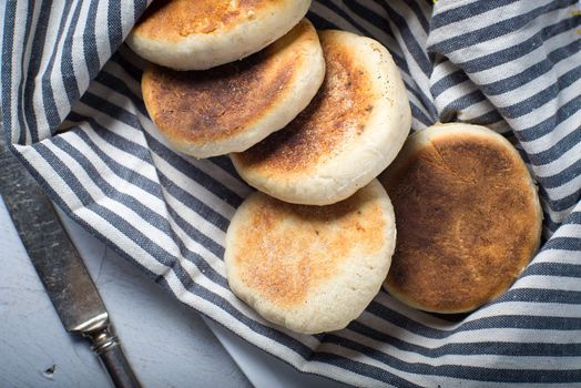 English muffins homemade bread savory