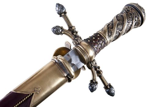 smart dagger of the medieval soldier. It was used for hunting