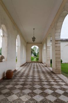 VICENZA, ITALY - MAY 13: Villa Cordellina Lombardi, built in 18th century on a design by architect Giorgio Massari on Wednesday, May 13, 2015.