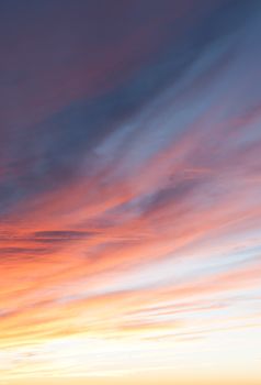 Sunset across New Mexico landscape from Sandia Peak, Albuquerque, New Mexico, USA.