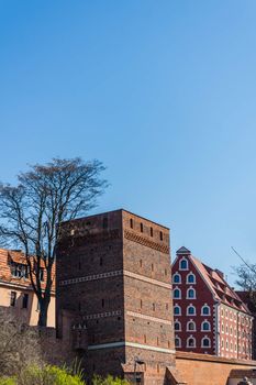 The Leaning Tower in Torun, medieval turret named after its deviation from the vertical of 1.46 m. The Medieval Town of Torun is listed among UNESCO World Cultural and Natural Heritage sites.