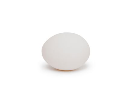 White egg isolated on white background