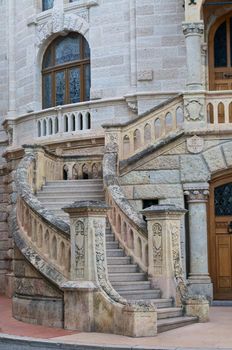 Stair in on of the churches of Monaco