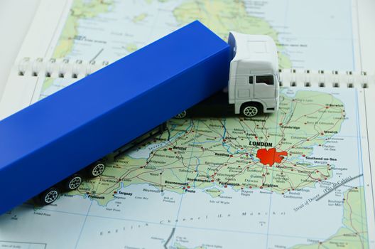 A lorry driver arrived to UK with his delivery
