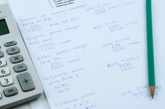 Handwritten page showing maths
 formula
