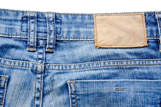 Blank jeans label