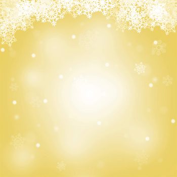 Abstract Merry Christmas yellow background