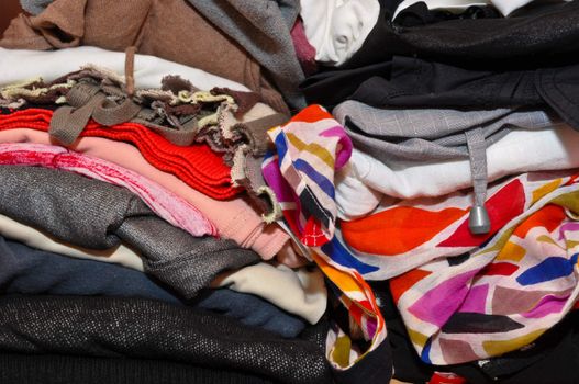 pile of colorful clothes