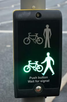 Pedestrian Control Signal at green