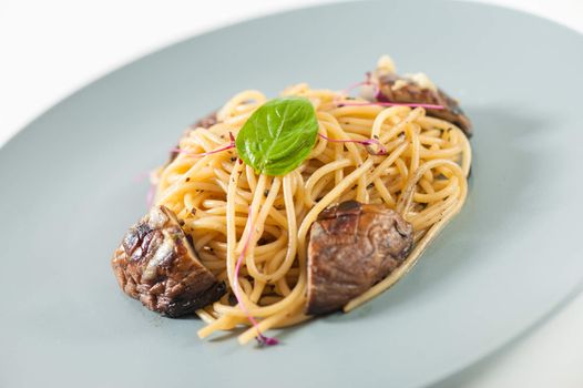 Pasta with Shiitake (Mushroom), Chinese food in European style