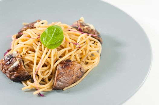 Pasta with Shiitake (Mushroom), Chinese food in European style