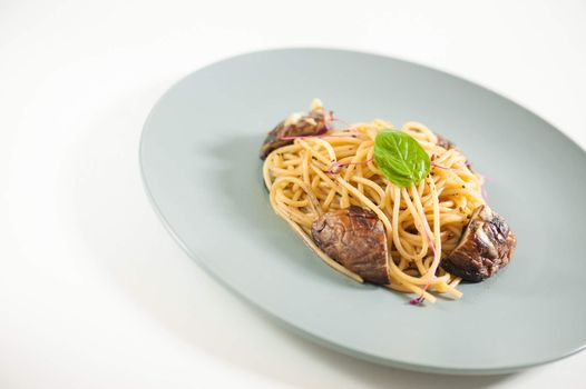 Pasta with Shiitake (Mushroom), Chinese food in European style