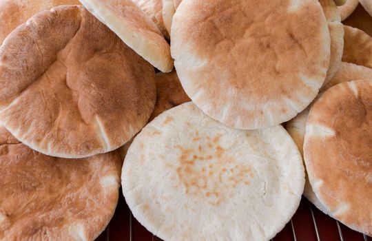 a bunch of a rosy grilled tortillas