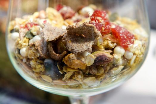 Muesli is a healthy diet for the strong people