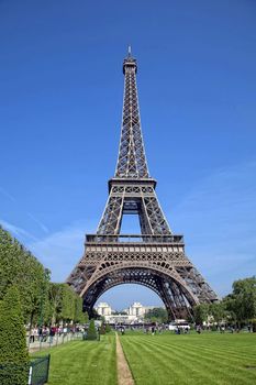 The Eiffel Tower in Paris in France