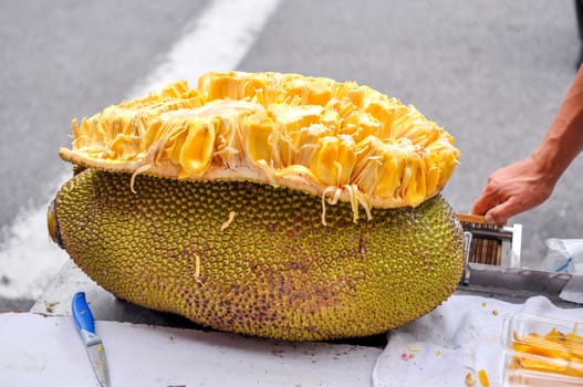 durian fruit on the table