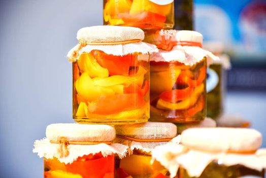 Home Canned Peppers in jars