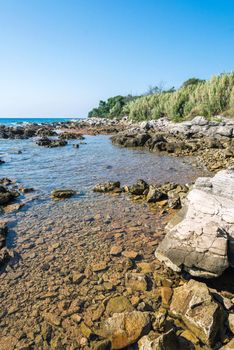 the sunny day on the Adriatic coast