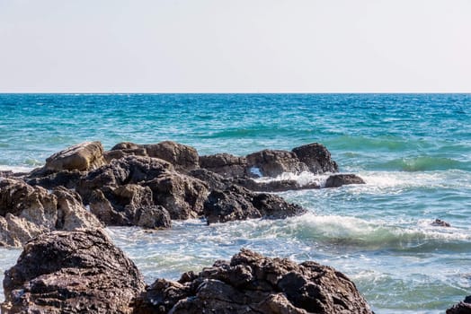 the sunny day on the Adriatic coast