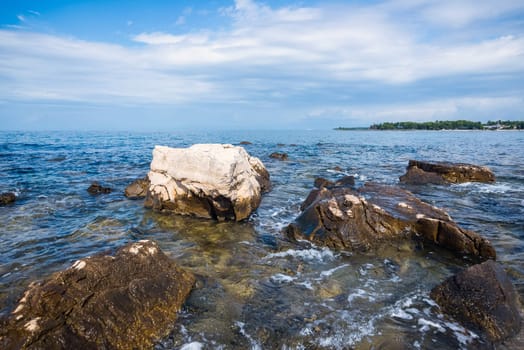 the sunny day on the Adriatic coast