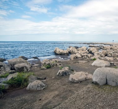 the cloudly  day on the Adriatic coast