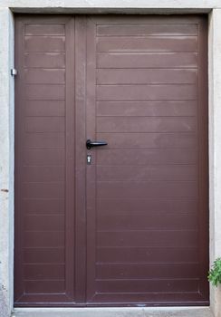 the double wing brown wood front door 