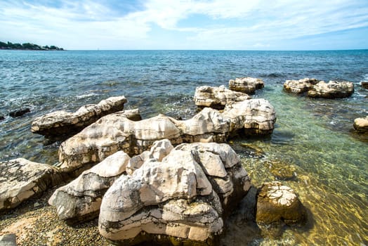 the sunny day on the Adriatic coast