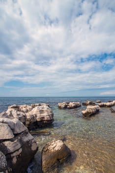 the sunny day on the Adriatic coast