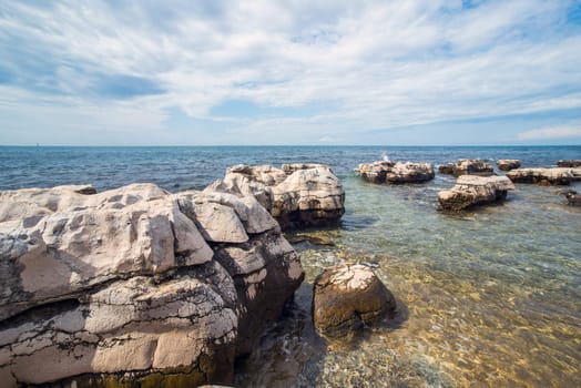 the sunny day on the Adriatic coast