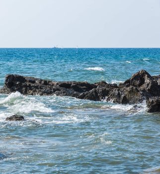 the sunny day on the Adriatic coast