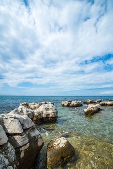 the sunny day on the Adriatic coast