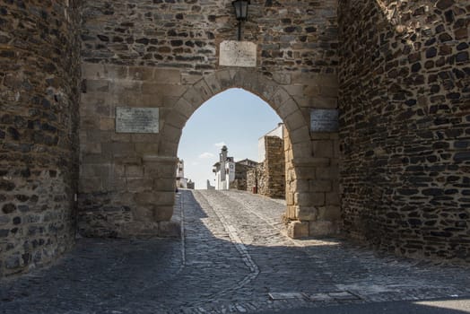 entrance port of the village miradouo in Portugal algarve