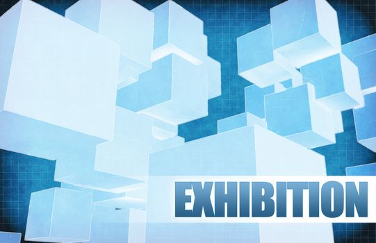 Exhibition on Futuristic Abstract for Presentation Slide