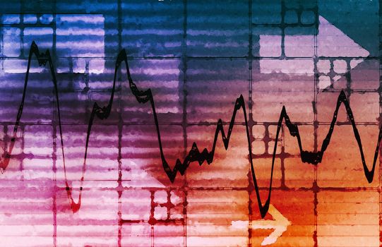 Business Line Chart Graph Showing Company Performance