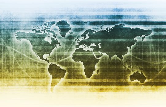 Supply Chain Network Logistics with World Map