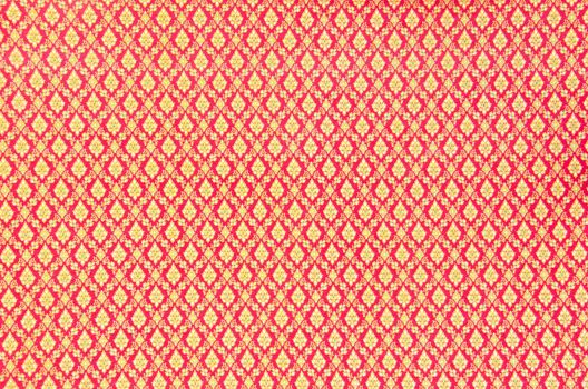 close up pattern texture of general traditional thai style native handmade batik fabric weave