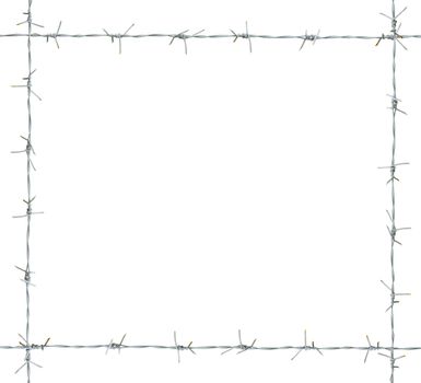 Barb frame. isolated on white background. clipping path.