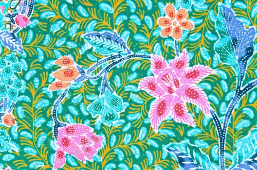 Traditional batik sarong pattern background