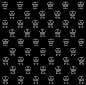 skulls pattern, abstract seamless texture; art illustration