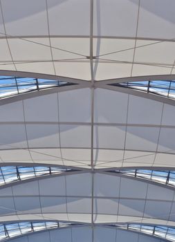 vaulted ceiling of the high-tech at Munich Airport