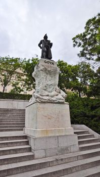 Francisco José de Goya y Lucientes statue in Madrid, Spain