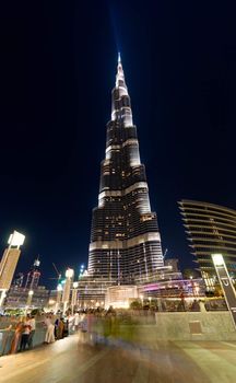 Burj Khalifa, Dubai,  night view