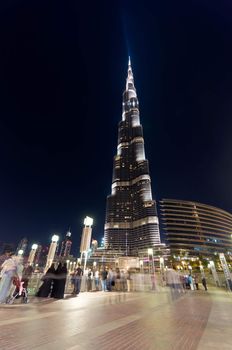 Burj Khalifa, Dubai,  night view