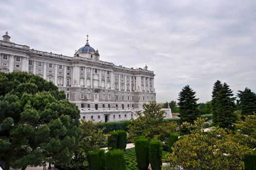 The Royal Palace. Palacio de Oriente, Madrid landmark